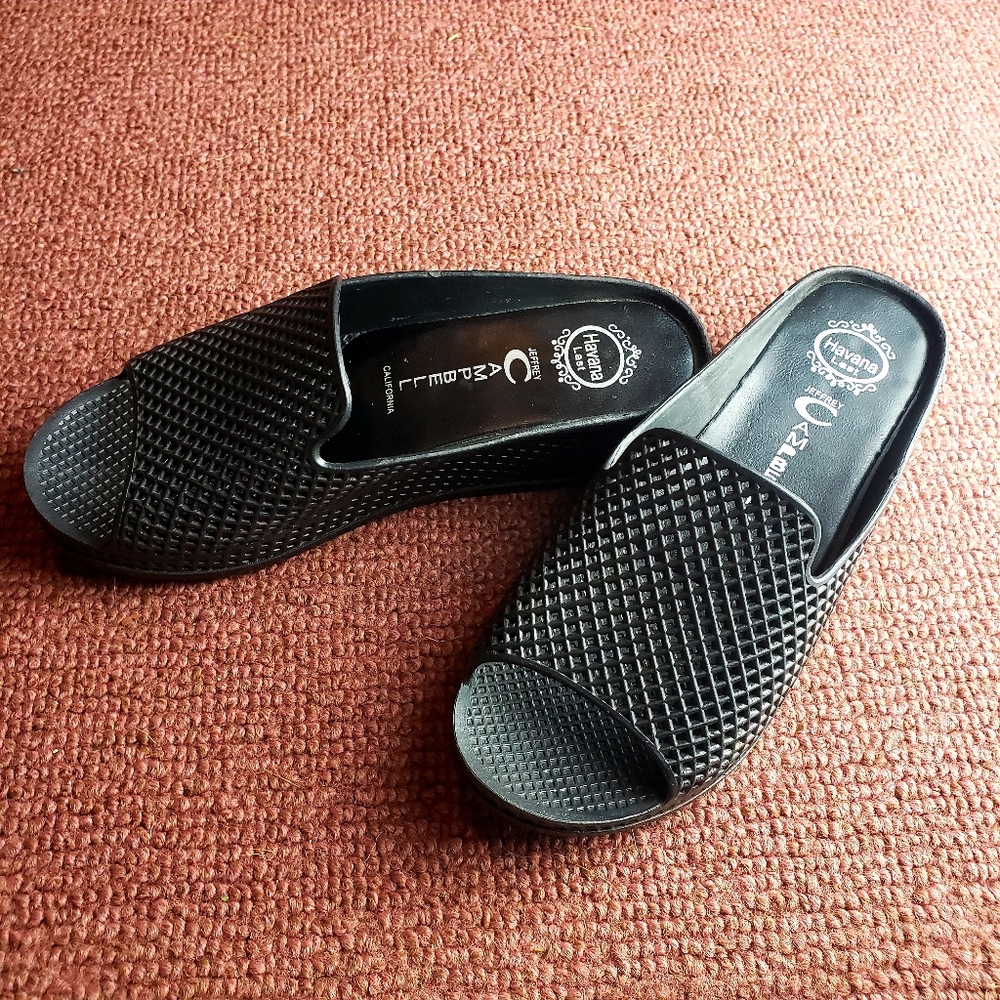Jeffrey Campbell Havana Last Black Slides